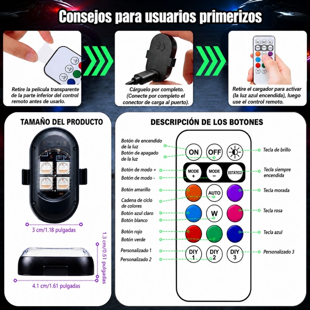 Luces LED inalámbricas